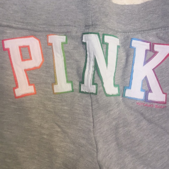 PINK Victoria's Secret Pants - Victoria's Secret PINK Rainbow sweat pants joggers